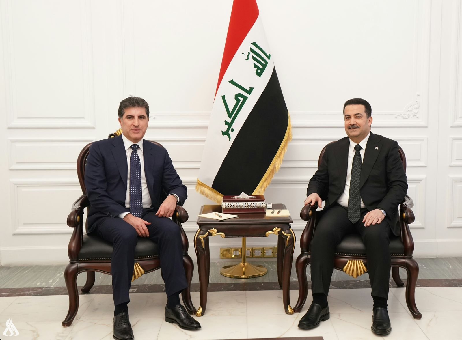 PM Mohammed S. Al-Sudani Receives Barzani » Iraqi News Agency