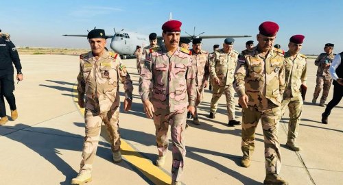 A security delegation headed by the Army Chief of Staff arrives in ...