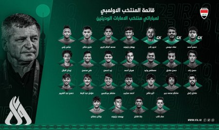 25 لاعباً في قائمة الأولمبي لمباراتي منتخب الإمارات الوديتين