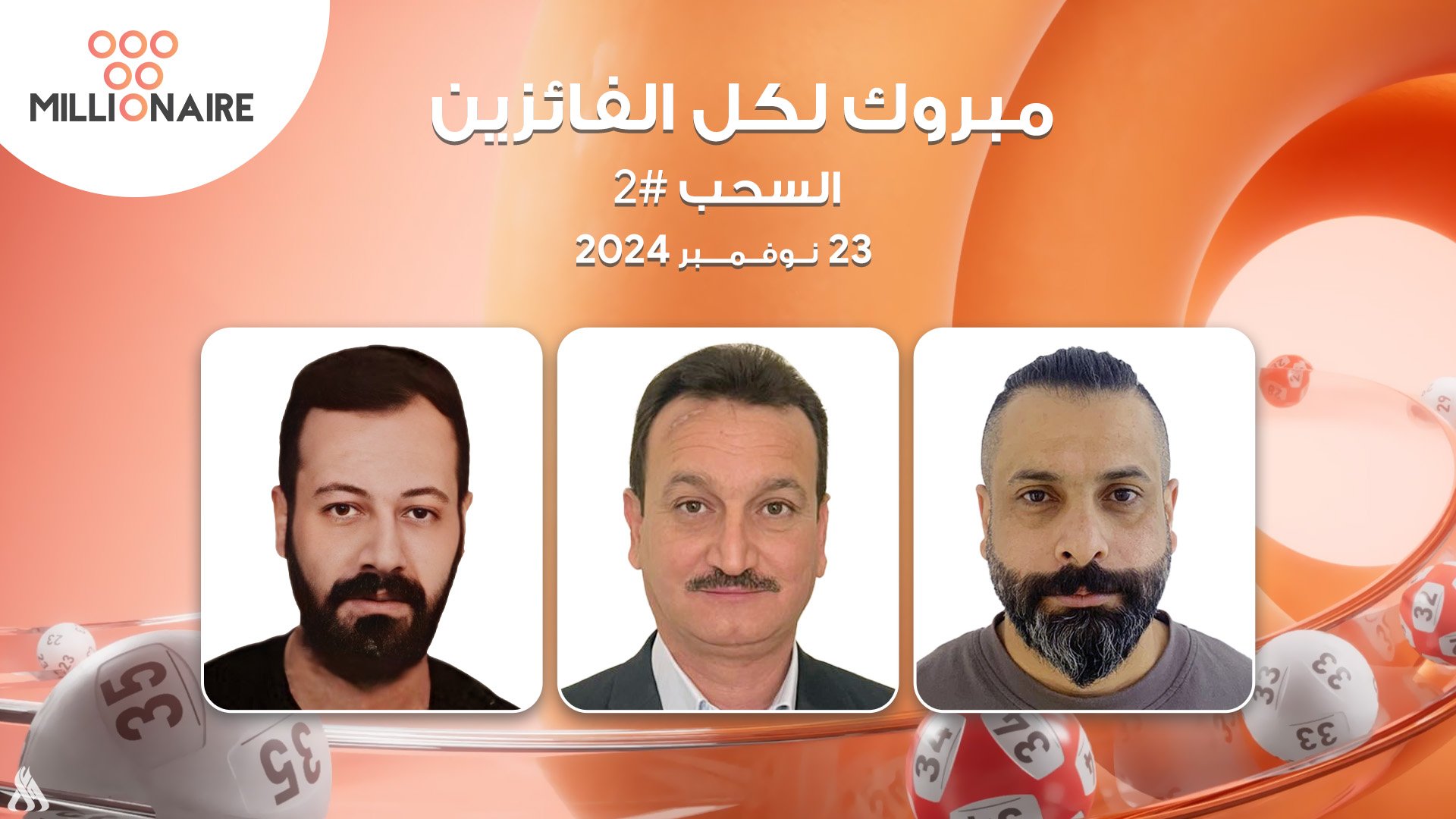 مليونير بسحبه الثاني يتوج 818 فائزاً من جميع أنحاء العراق