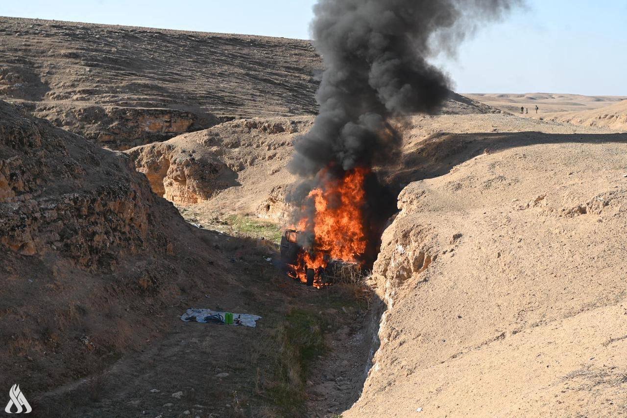 جهاز مكافحة الإرهاب يفجر عجلة مفخخة في قضاء راوة بمحافظة الأنبار